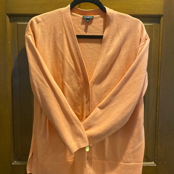 Coral 3/4 button Talbot’s Petite sweater - Picture 1 of 2